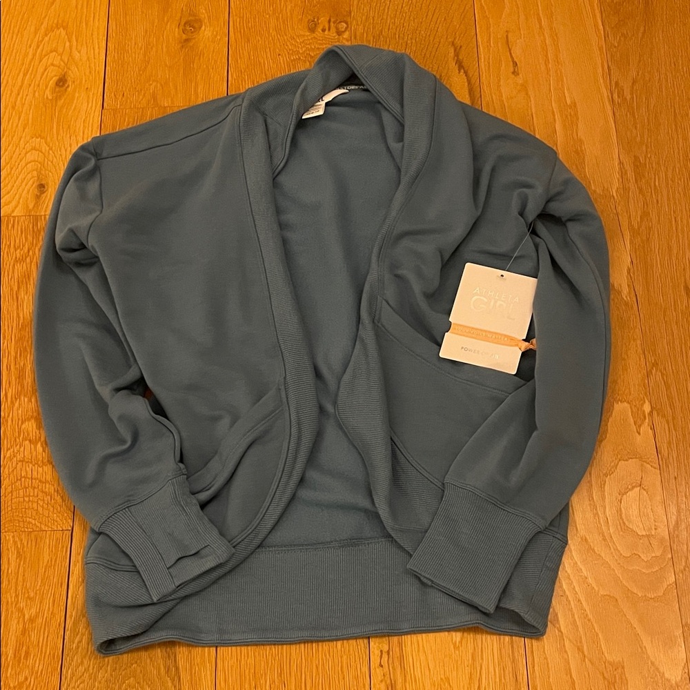 Athleta Open-Front Cardigan - Slate Blue